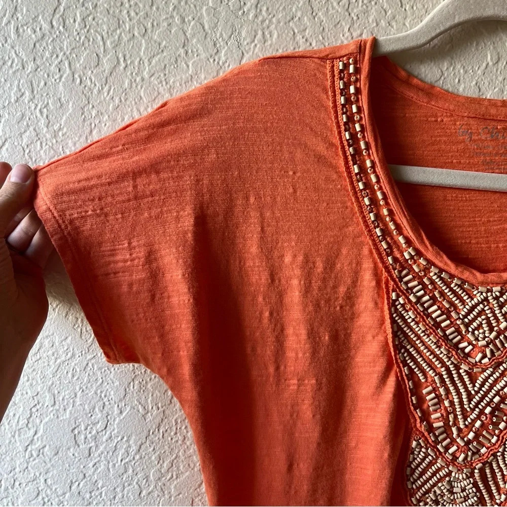 Women’s top beaded boho y2k 90s vacation resort hippy vacation artsy‎ bohemian - Picture 4 of 11